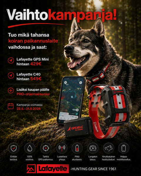 Lafayette GPS C40 Koiratutka Kampanja