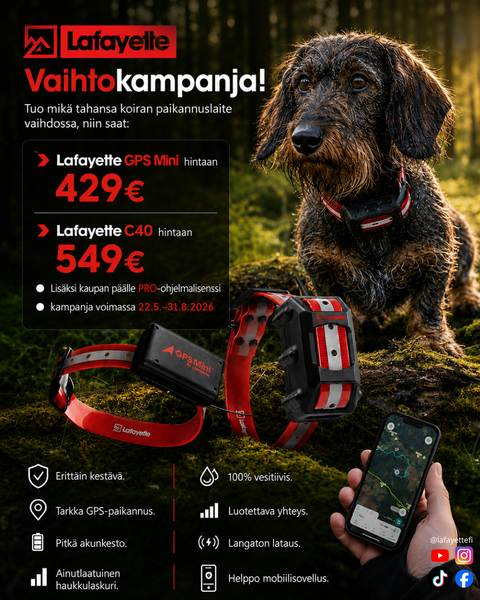 Lafayette GPS Mini C2 Koiratutka Kampanja