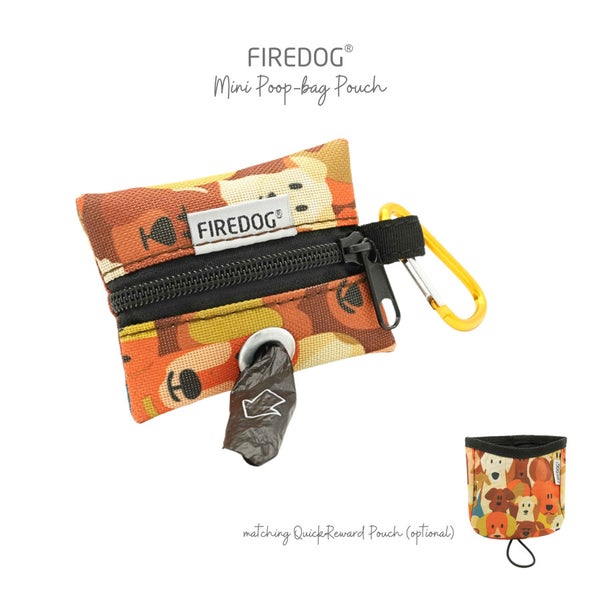 Firedog Mini Poop-bag Kakkapussikotelo, Doggies Orange