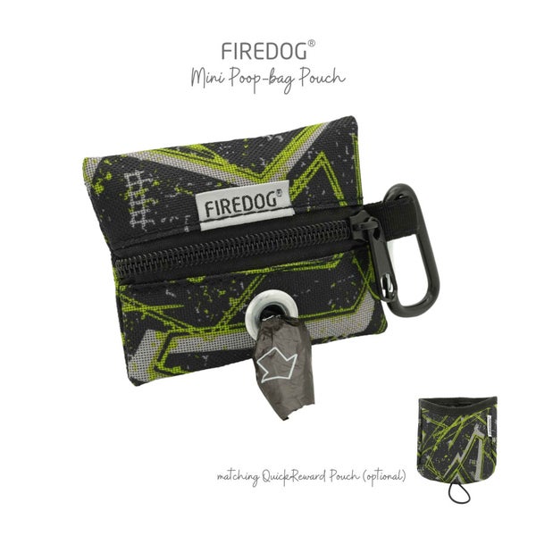 Firedog Mini Poop-bag Kakkapussikotelo, Lime Splash