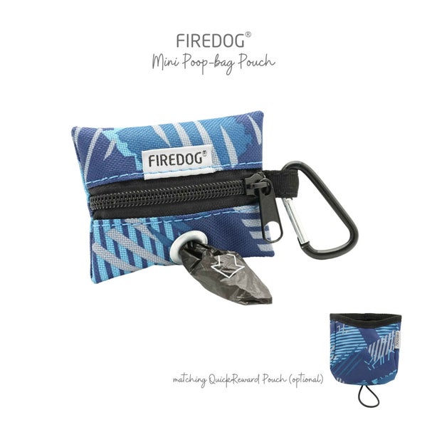 Firedog Mini Poop-bag Kakkapussikotelo, Modern Blue