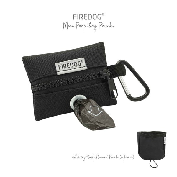 Firedog Mini Poop-bag Kakkapussikotelo, Black
