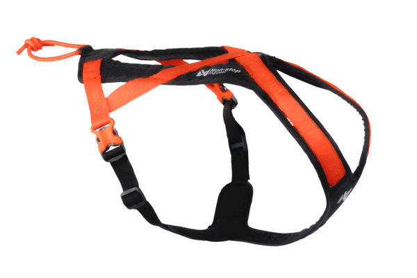 Non-Stop Dogwear Rush Harness, Musta - Oranssi