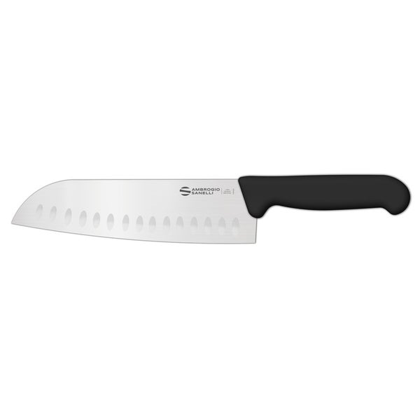 Ambrogio Sanelli Santoku Ovaalihiottu Kokkiveitsi 18cm