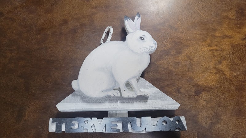 Tervetuloakyltti riista-aiheinen