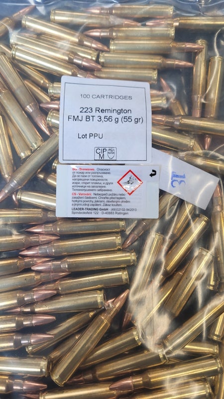 PPU Bulk .223 Rem FMJ BT 3,56g 100kpl