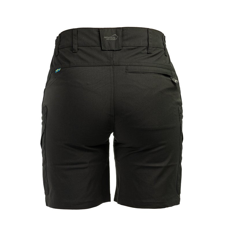 Arrak Outdoor Active Stretch Naisten Shortsit, Musta