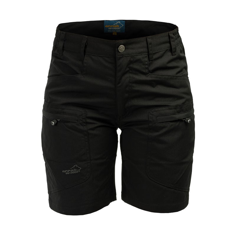Arrak Outdoor Active Stretch Naisten Shortsit, Musta