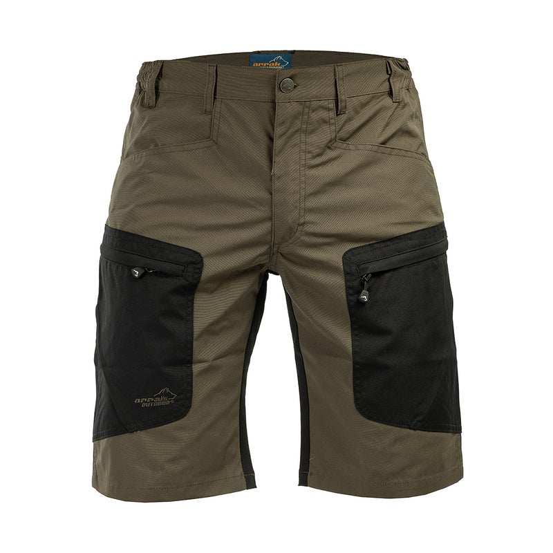 Arrak Outdoor Active Stretch Miesten Shortsit, Forest Brown