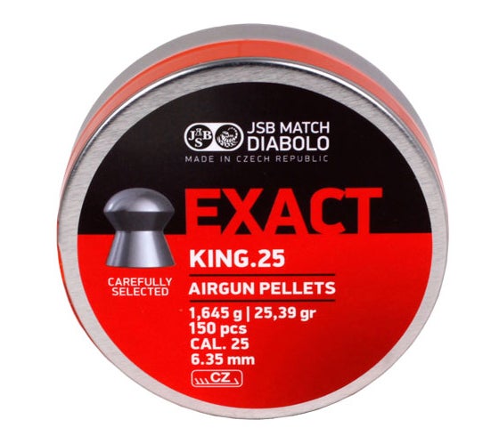 JSB King Exact 6,35mm 1,645g Ilma-aseen luoti