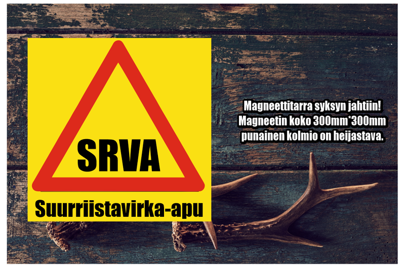 Magneettinen Varoituskyltti SRVA