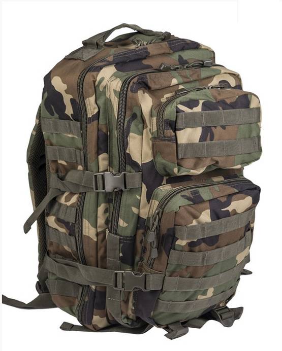 Mil-Tec US Assault Reppu 36L Woodland