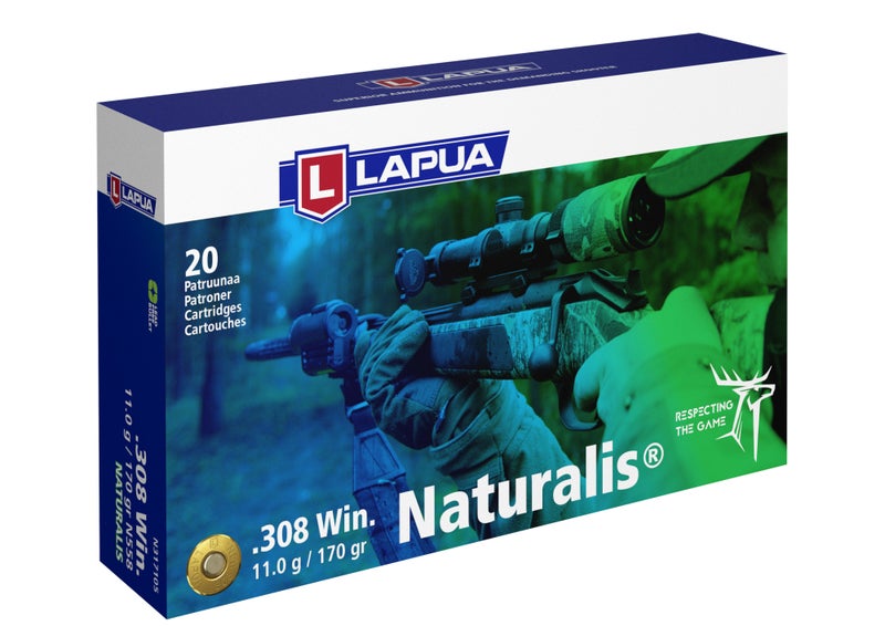 Lapua .308Win patruuna, Naturalis LR N558, 11,0 g 20kpl