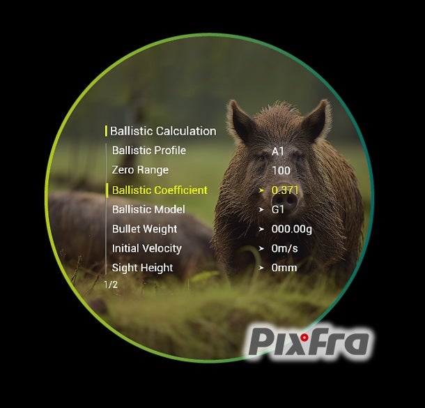 Pixfra Volans V850 4K LRF Pime&auml;n&auml;k&ouml; Kiikarit&auml;ht&auml;in Et&auml;isyysmittarilla