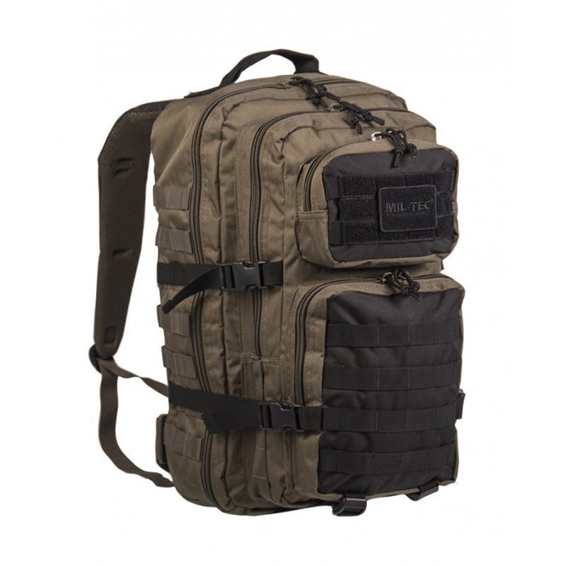 Mil-Tec US  Assault Reppu 20L, Ranger Green/Musta