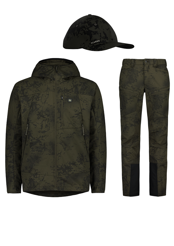 Alaska Chaser Stretch Puku, Night Green Blur