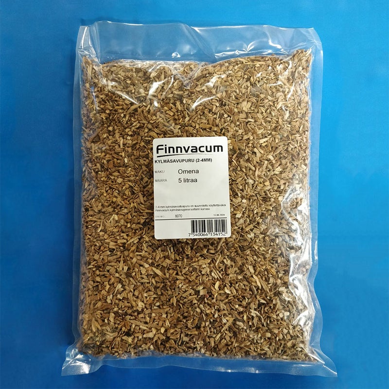 Finnvacum Savustuspuru Omena 2-4 mm, 5L