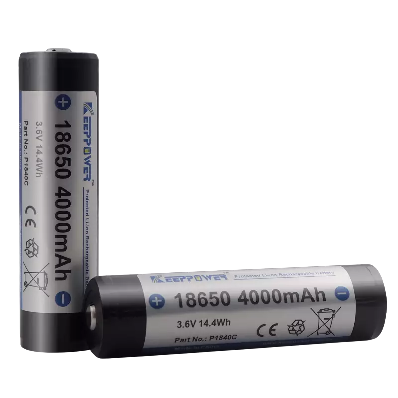 Keeppower 18650 3.7V 4000mAh, 2kpl