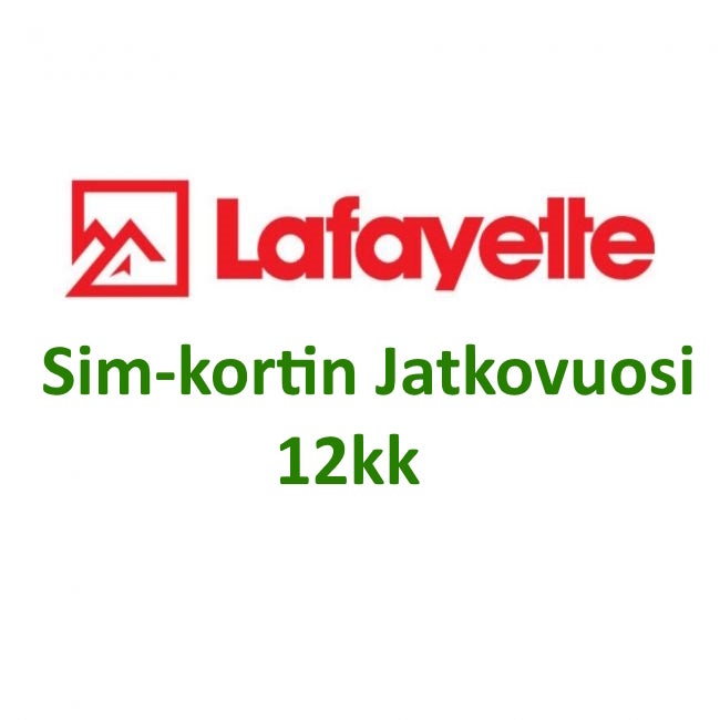 Lafayette Pannan Sim-kortin Jatkovuosi 12kk