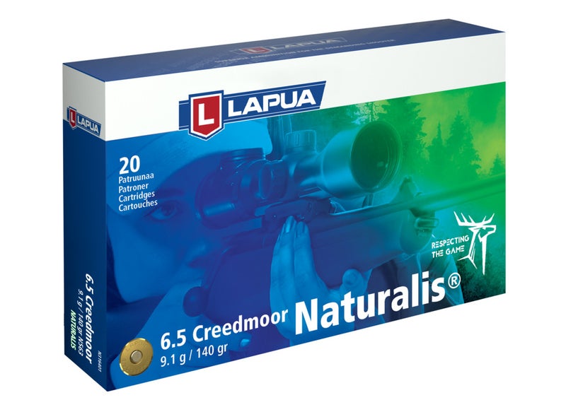 Lapua 6,5 Creedmoor patruuna, Naturalis N563, 9,1g 20kpl