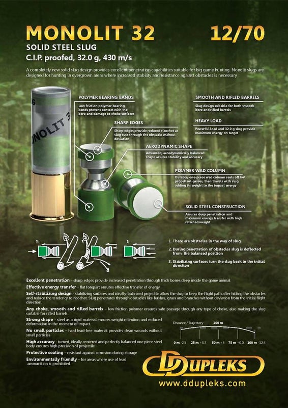 DDupleks Slug Monolit 12/70 32g 5kpl