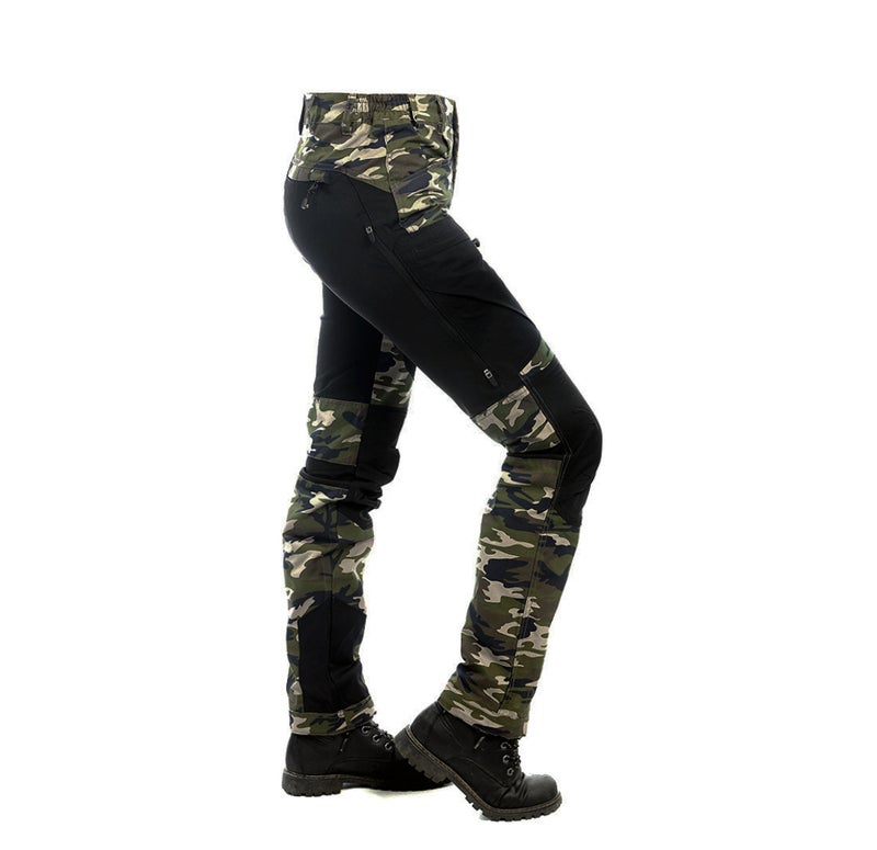 Arrak Outdoor Active Stretch Naisten Retkeilyhousut  Long, Camo